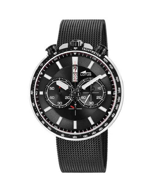 Orologio Lotus Chrono 10139/4 da uomo in maglia d'acciaio inossidabile