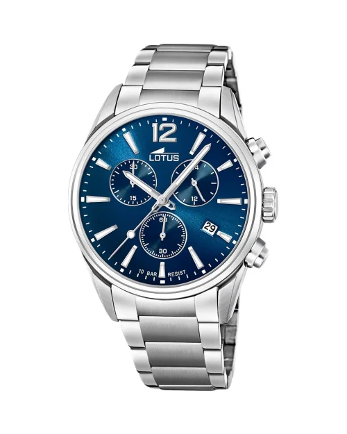 Lotus Chrono 18690/1 herrklocka i blått stål