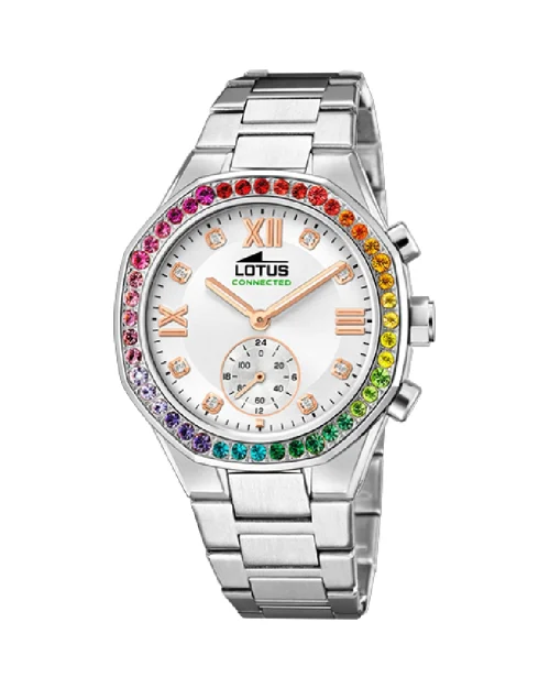 Lotus Connected 18924/5 orologio da donna in acciaio inossidabile bordeaux