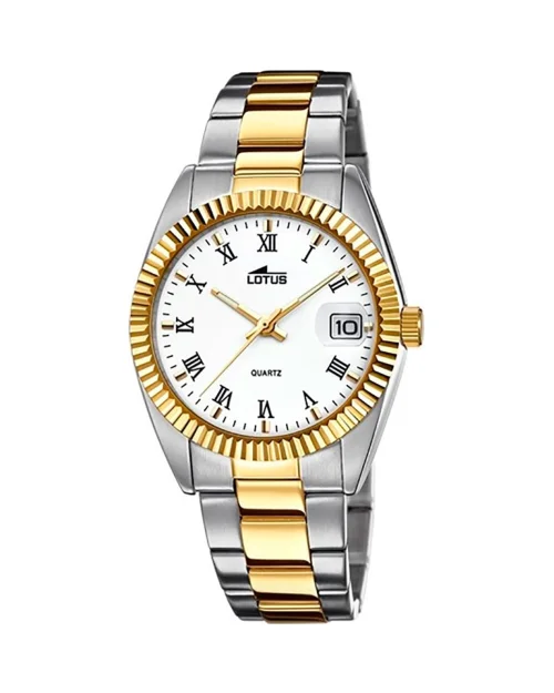 Lotus Excellent orologio 15197/1 lente d'ingrandimento minerale in acciaio inossidabile