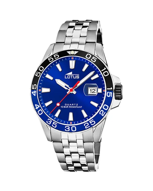 Lotus Excellent 18766/1 roestvrijstalen herenhorloge blauw