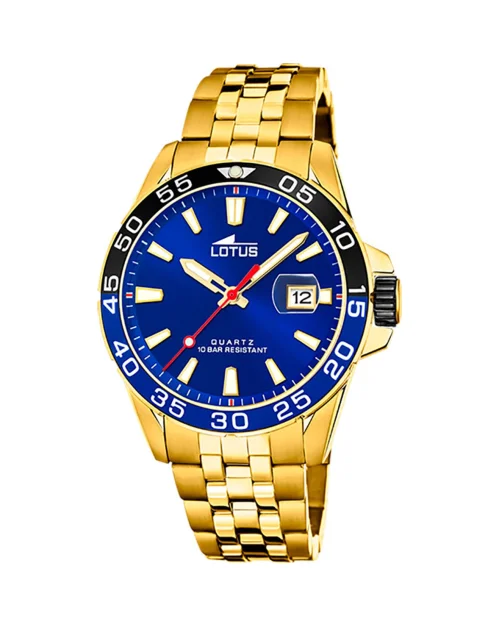 Lotus Excellent 18770/1 stainless steel IP gold watch