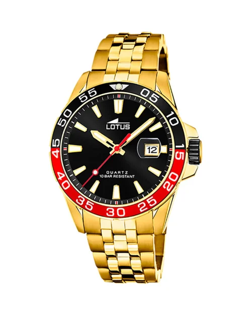 Lotus Excellent 18770/4 stainless steel IP gold watch