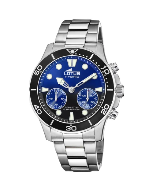 Lotus Hybrid 18800/3 herenhorloge zwart en blauw