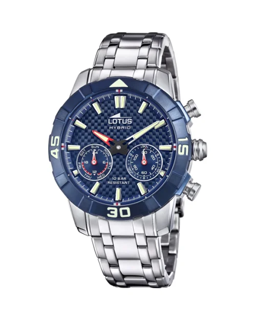 Lotus Hybrid 18810/3 herenhorloge van tweekleurig roestvrij staal