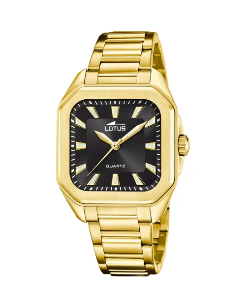 Montre Lotus Square series 18970/3 pour femmes en acier inoxydable