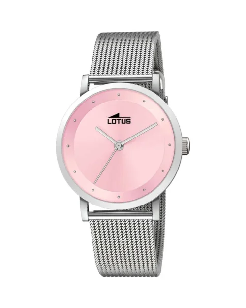 Lotus Trendy 18790/3 roestvrij stalen dameshorloge roze