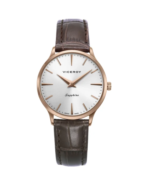 Damenuhr Viceroy 45116-87 Swiss Made Leder