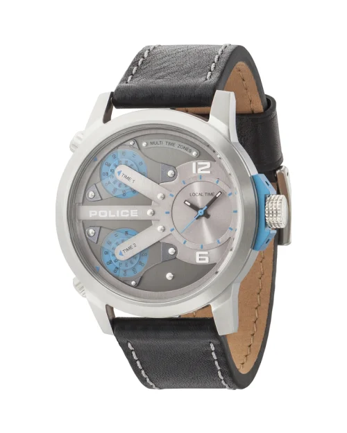 Orologio della polizia R1451248004 Uomo in pelle nera