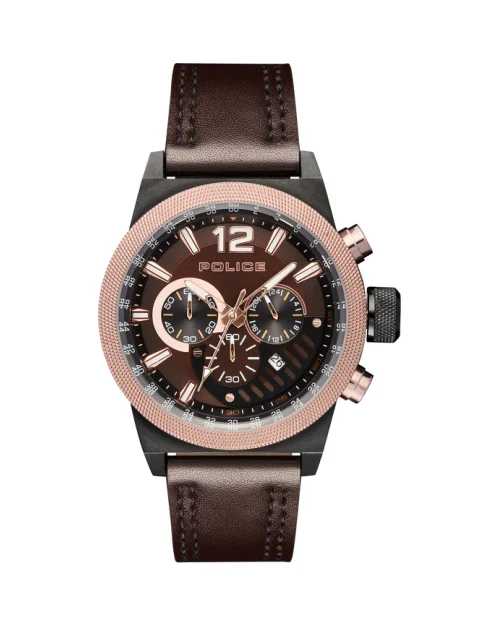 Reloj Police R1471607004 LADBROKE CHR BROWN DIAL BROWN STRAP