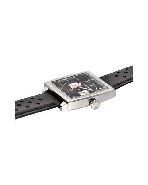 Radiant Steve Uhr RA679704 Metall und schwarzes Leder