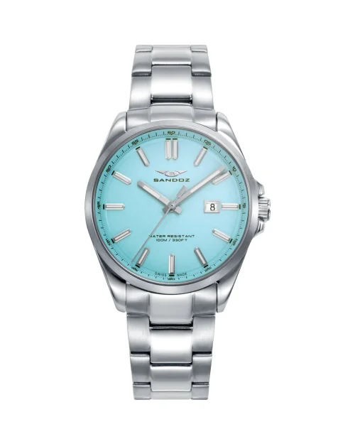Sandoz Casual 83000-37 damklocka rostfritt stål blå