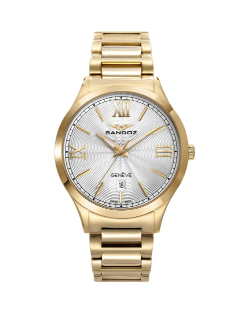 Sandoz ELLE 81368-03 zegarek damski stal szlachetna pozłacany