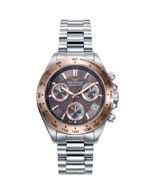 Sandoz Sport 81531-17 Herrenuhr Edelstahl IP rosa