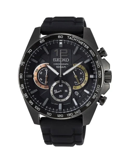 Seiko Uhr SSB349P1 aus Edelstahl und Silikon