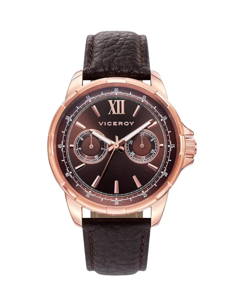 Reloj Viceroy  401033-93 Hombre Marrón Piel Multifunción