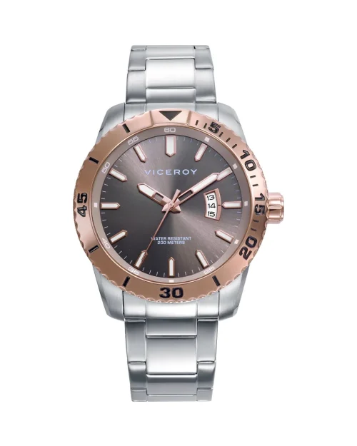 Reloj Viceroy 401453-17 hombre acero rosa