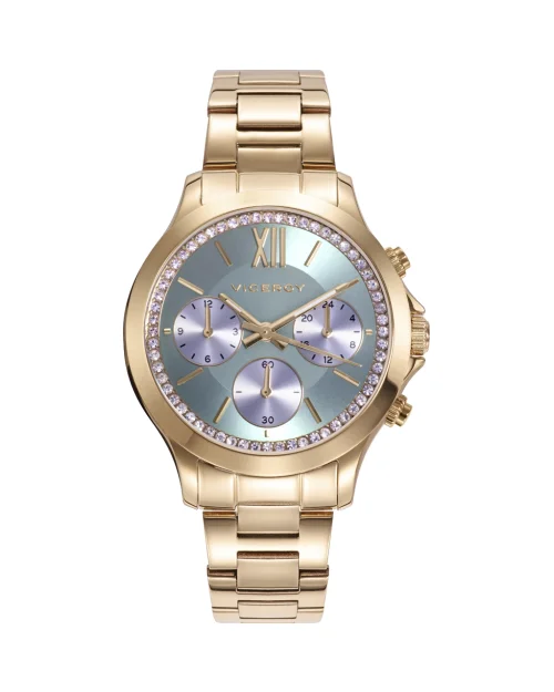 Orologio da donna Viceroy Chic 42434-63, acciaio placcato oro