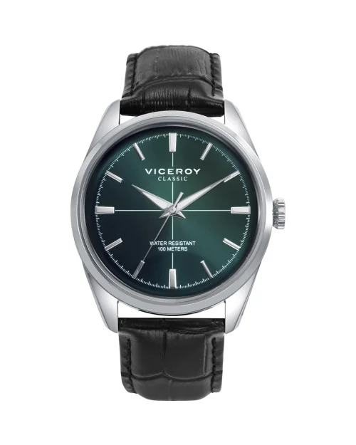Viceroy Classic 401375-67 stainless steel and leather watch