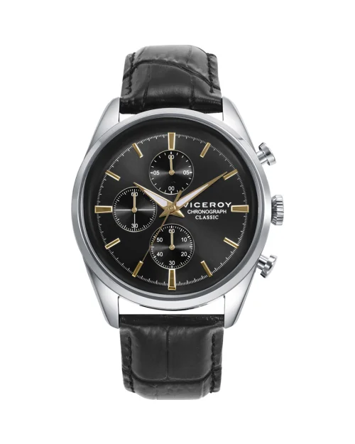 Viceroy Classic 401379-17 stainless steel and leather watch