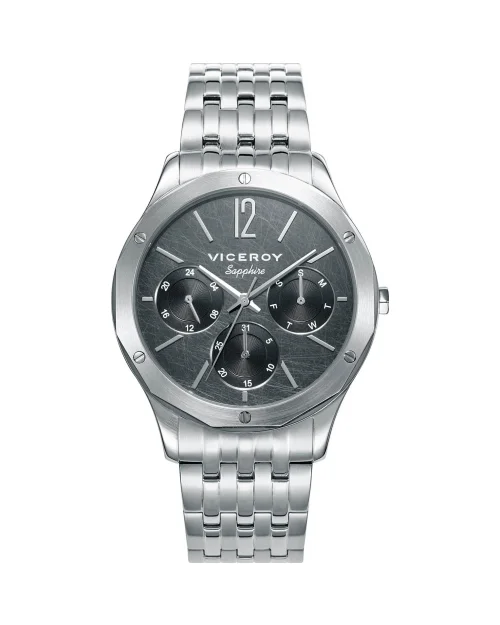 Orologio multifunzione grigio da uomo Viceroy Grand 471131-55