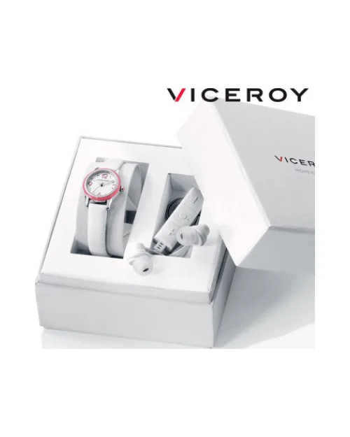 Viceroy 461054-05 Orologio e cuffie bluetooth da ragazza Bianco