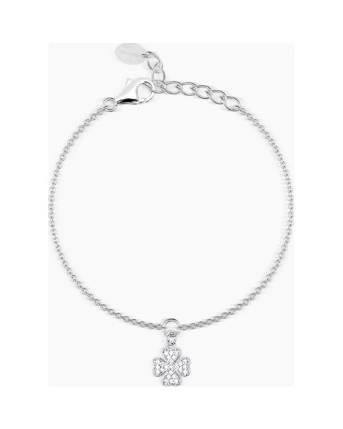 Pulsera Mabina È Solo Fortuna 533308 trébol plata 925 circonitas