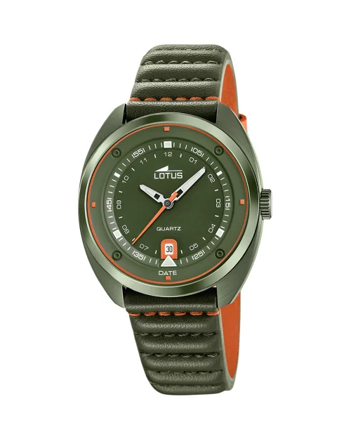 Reloj Lotus Pulse Collection 19098/1 hombre acero piel verde