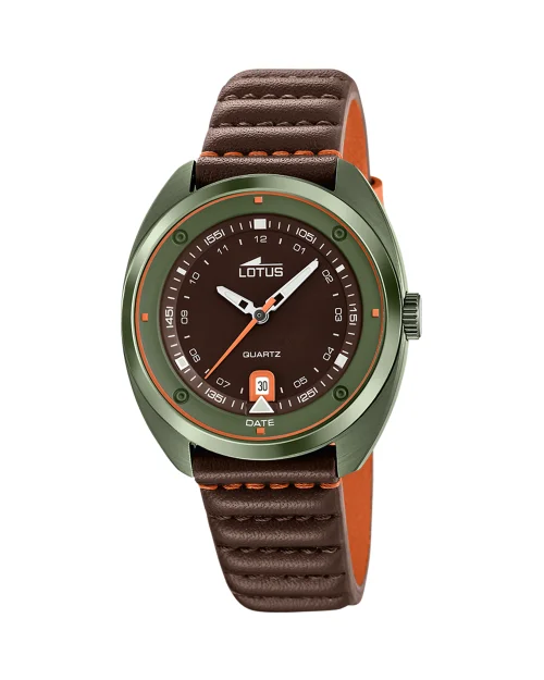 Reloj Lotus Pulse Collection 19098/2 hombre acero piel marrón
