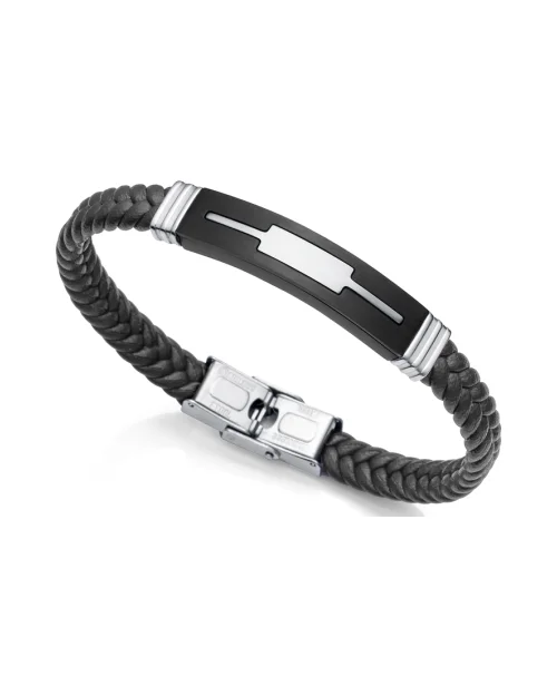 Armband Viceroy 1480P01010 Magnum, schwarzes Leder