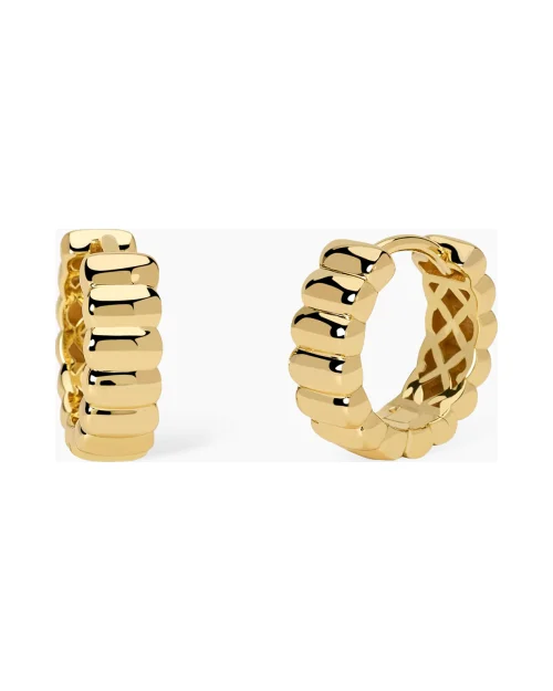 Pendientes de aro Mabina Jane 563969 plata dorada